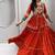 NAVRATRI  FENTA  COTTON RIBBON LACE WORK FLAIRED Lehenga choli