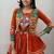 NAVRATRI  FENTA  COTTON RIBBON LACE WORK FLAIRED Lehenga choli
