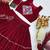 NAVRATRI  MAROON  COTTON RIBBON LACE WORK FLAIRED Lehenga choli