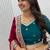 NAVRATRI  RAMA GREEN FAUX GEORGETTE THREAD Lehenga choli