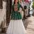 Green Navrat Special Designer Kediya Lehenga Set with Mirror Work