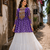 Lavender Navrat Special Designer Kediya Lehenga Set with Mirror Work
