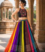Rainbow Rasiya Navratri Special Pure Rayon Printed Lehenga Choli