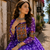 Lavender Navrat Special Designer Kediya Lehenga Set with Mirror Work
