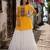 Yellow Navrat Special Designer Kediya Lehenga Set with Mirror Work