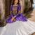 Lavender Navrat Special Designer Kediya Lehenga Set with Mirror Work