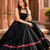 Black Designer Mirror Work Pure Cotton Navratri Lehenga Choli