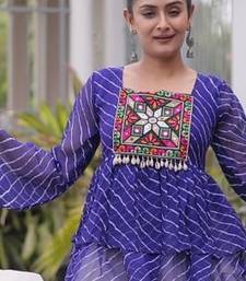 Kora Cotton With Attractive Gota Patti Lace Lehenga Bandhani Print Work With Kutchi Gamthi Patchework Work Lehenga Choli