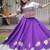 Purple Roman Navaratri Lehenga Choli For Women's