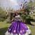 Purple Roman Navaratri Lehenga Choli For Women's