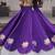 Purple Roman Navaratri Lehenga Choli For Women's