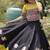 Black Roman Navaratri Lehenga Choli For Women's