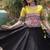Black Roman Navaratri Lehenga Choli For Women's