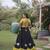 Black Roman Navaratri Lehenga Choli For Women's