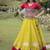 Yellow Roman Navaratri Lehenga Choli For Women's