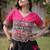 Black & Pink Roman Navaratri Lehenga Choli For Women's
