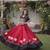 Maroon Roman Navaratri Lehenga Choli For Women's