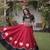Maroon Roman Navaratri Lehenga Choli For Women's