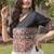 White & Black Roman Navaratri Lehenga Choli For Women's