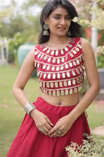 RomanSilk blend Gota Pattern Lehenga Set For Women's