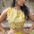 Roman Silk blend Gota Pattern Lehenga Set For Women's