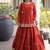 Regal Orange Cora Cotton Lehenga Choli with Heavy Meter Flair and Lace