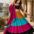 Multicolor Gamthi Rayon Cotton Navratri Lehenga Set