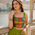 Green Navratri Raas Zari Cotton Lehenga Choli