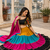 Multicolor Gamthi Rayon Cotton Navratri Lehenga Set