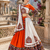Orange Signature Navratri Gamthi Rayon Cotton Lehenga Set