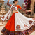 Orange Signature Navratri Gamthi Rayon Cotton Lehenga Set