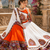 Orange Signature Navratri Gamthi Rayon Cotton Lehenga Set