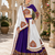 Purple Signature Navratri Gamthi Rayon Cotton Lehenga Set