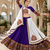 Purple Signature Navratri Gamthi Rayon Cotton Lehenga Set