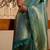 green woven pure silk blend designer pallu saree with blouse