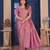 pink woven pure silk blend designer pallu saree with blouse