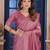 pink woven pure silk blend designer pallu saree with blouse