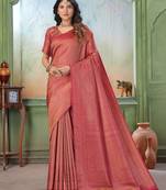 maroon woven kanjivaram soft silk saree designer pallu saree with blouse