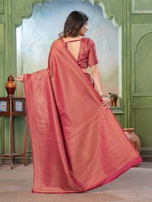 maroon woven kanjivaram soft silk saree designer pallu saree with blouse 4