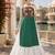 Green Leheriya Faux Georgette Kurti with Rayon Lehenga Set