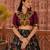 Green Soft Silk Blend Printed Gamthi Work Lehenga Se