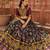 Green Soft Silk Blend Printed Gamthi Work Lehenga Se