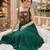 Green Leheriya Faux Georgette Kurti with Rayon Lehenga Set