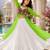 Parrot Leheriya Faux Georgette Kurti with Rayon Lehenga Set