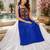 Blue Leheriya Faux Georgette Kurti with Rayon Lehenga Set