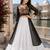 Black Leheriya Faux Georgette Kurti with Rayon Lehenga Set