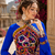 Royal Blue Rayon Cotton Navratri Lehenga Set