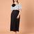 Black & white polka dot floral polyester off-shoulder maxi dress
