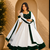 white Embroidery and Seuence Work Anarkali Gown With Pant and Dupatta 3pc set
