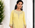 Light Yellow Pure Natural Crepe kurta With Heavy Embroidery and Sequence Work with Palazzo and Dupatta